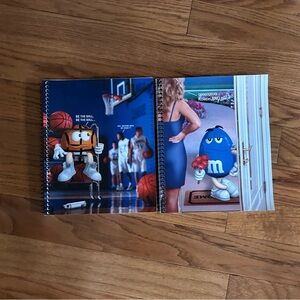 M&M's Themed Spiral Notebooks - Ciara 2000 - Bundle of 2 qty